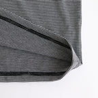 MICRO BORDER L/S TEE #WHITE × BLACK [FSC251-70114]