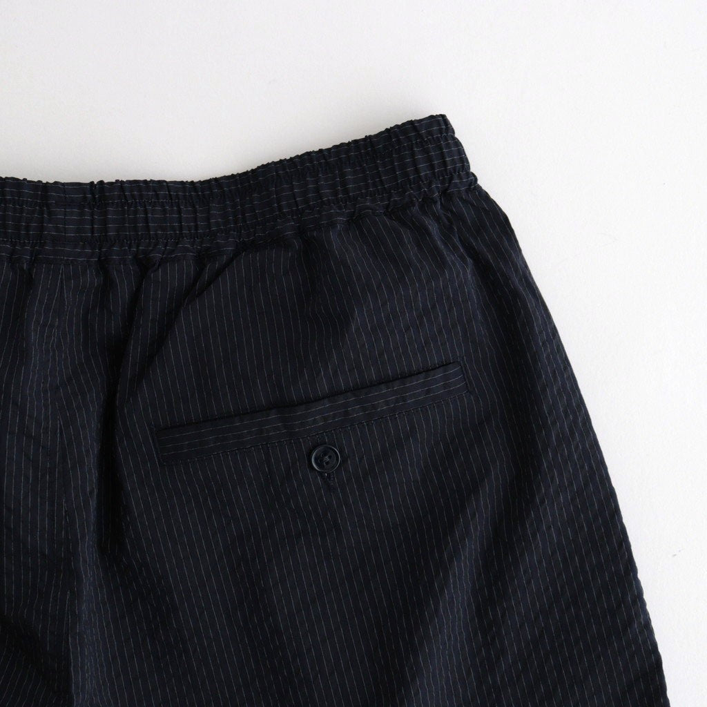 SEERSUCKER EASY SHORTS #NAVY×BLACK [FSC261-40229]