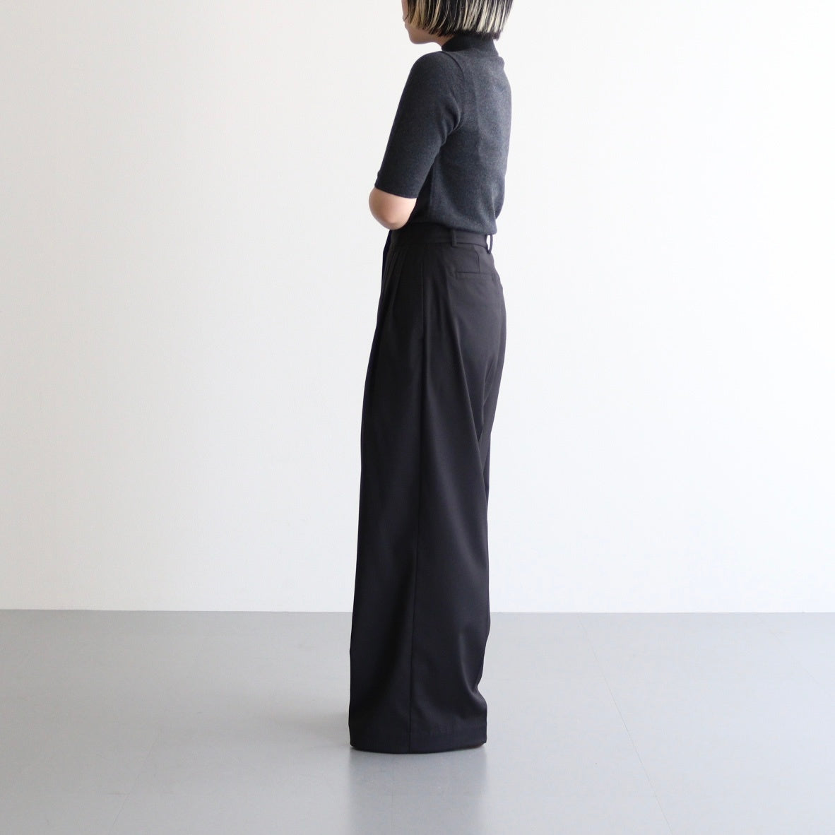 Halfsleeve Highgauge Knit #C/GRY [12520513]