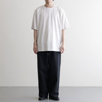 SUVIN 60/2 OVERSIZED T-SHIRT #WARM WHITE [KKAGLM0015]