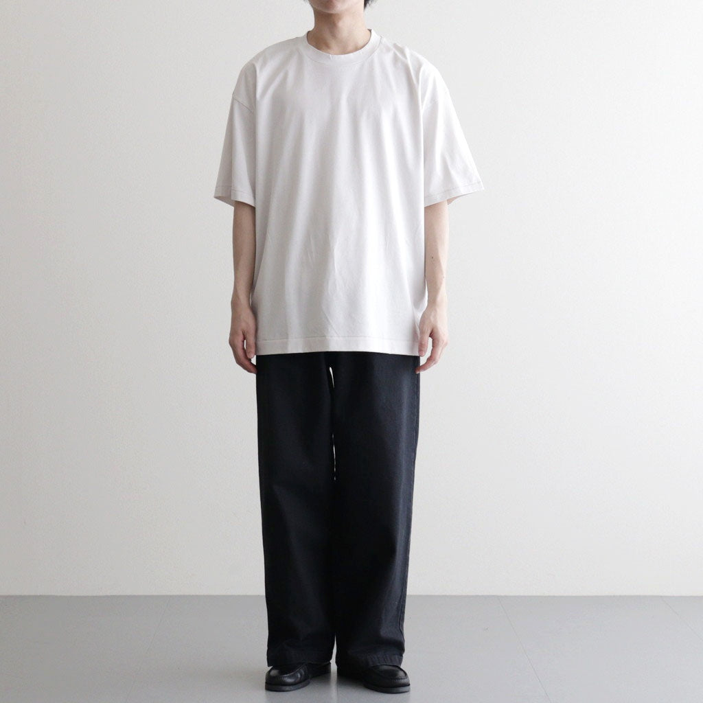 SUVIN 60/2 OVERSIZED T-SHIRT #WARM WHITE [KKAGLM0015]