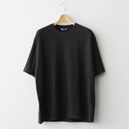 BRUSHED ORGANIC COTTON JERSEY TEE #INK BLACK [A26ST02PT]