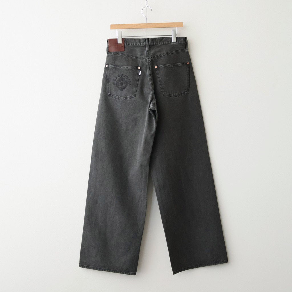 CS MODERN DENIM WIDE CUT #GUNMETAL BLACK [26880402]