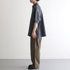 Solotex Twill S/S Oversized Box Shirt #GRAY [GM252-50001B]
