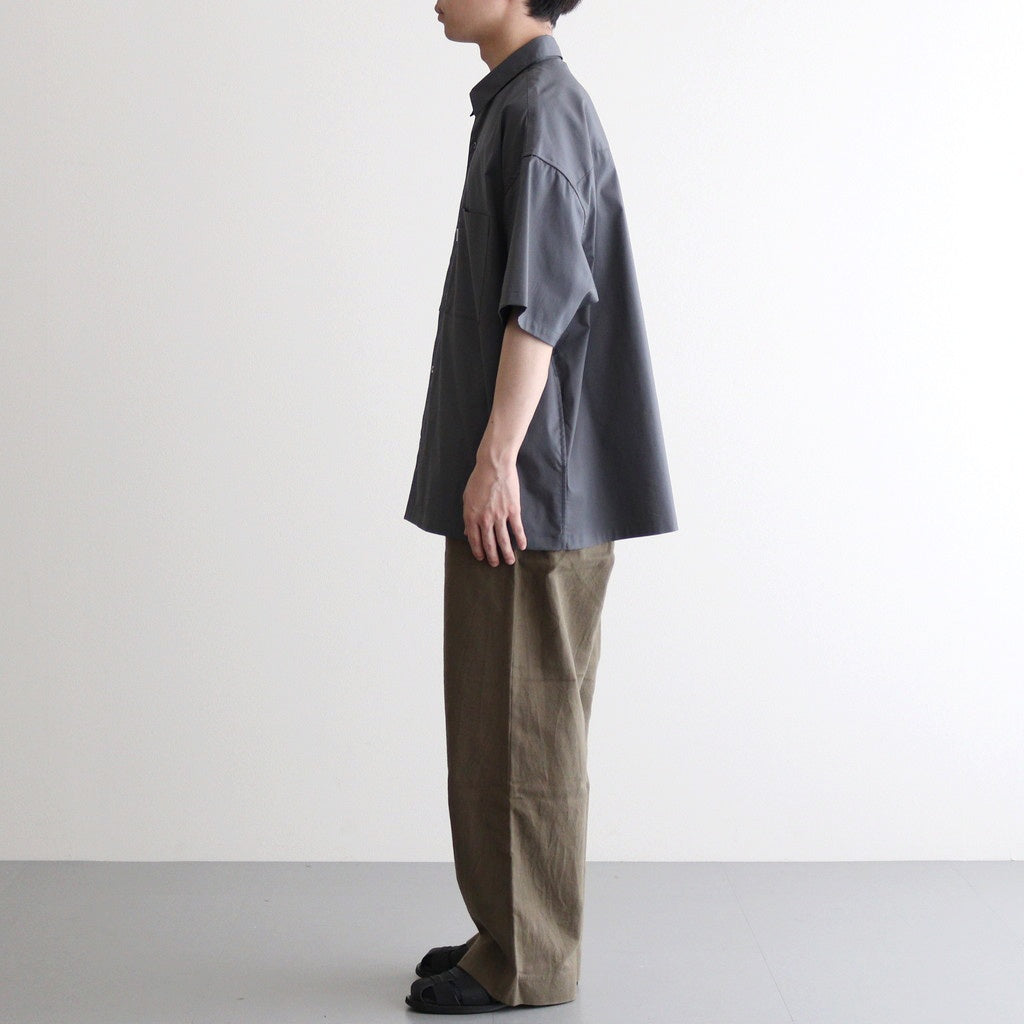 Solotex Twill S/S Oversized Box Shirt #GRAY [GM252-50001B]