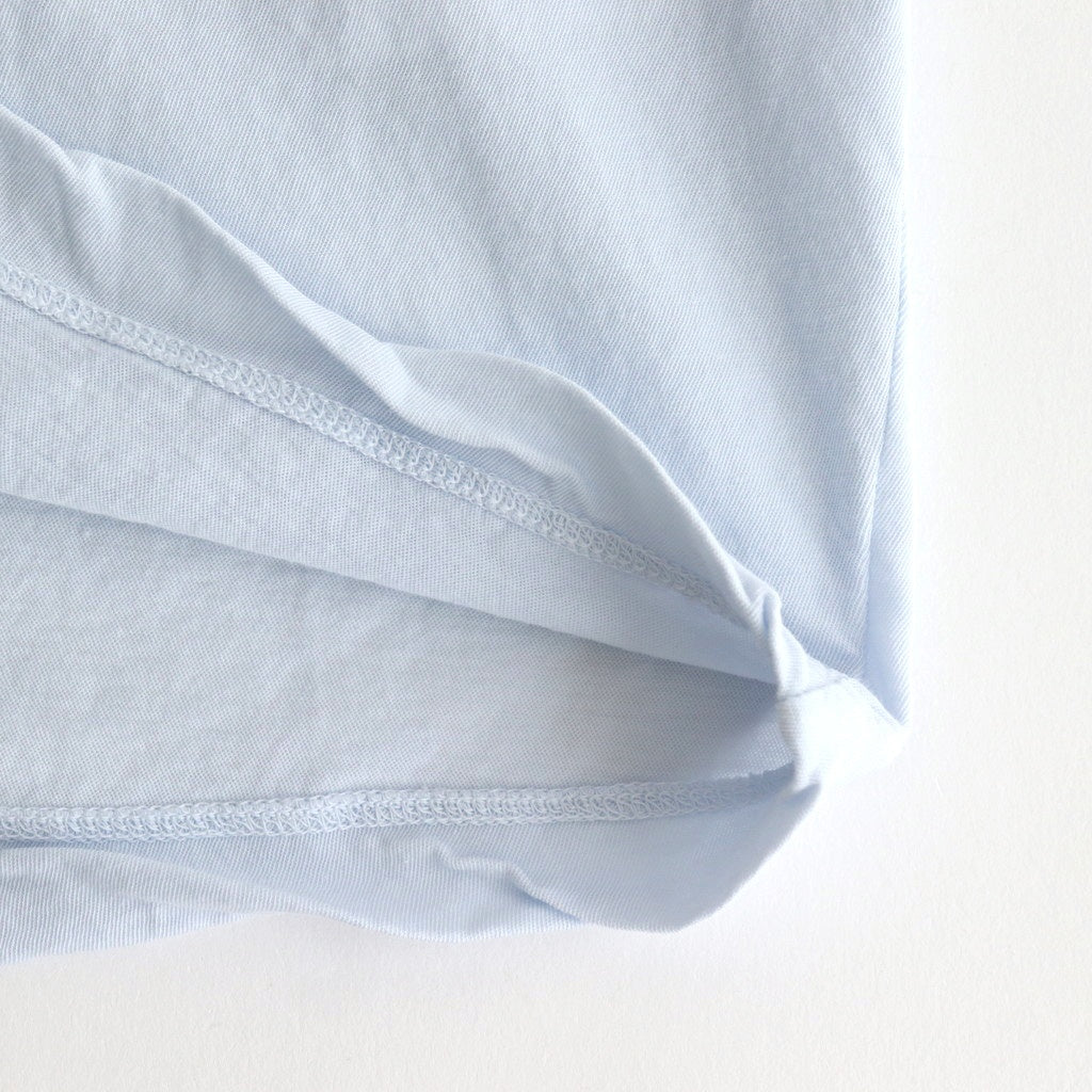 FRESCA SINGLE JERSEY TIGHT FIT T-SHIRT #SAX [KKAGGM0402]