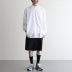 TRAVEL NYLON WIDE EASY SHORTS #BLACK [PRAGGM0200]