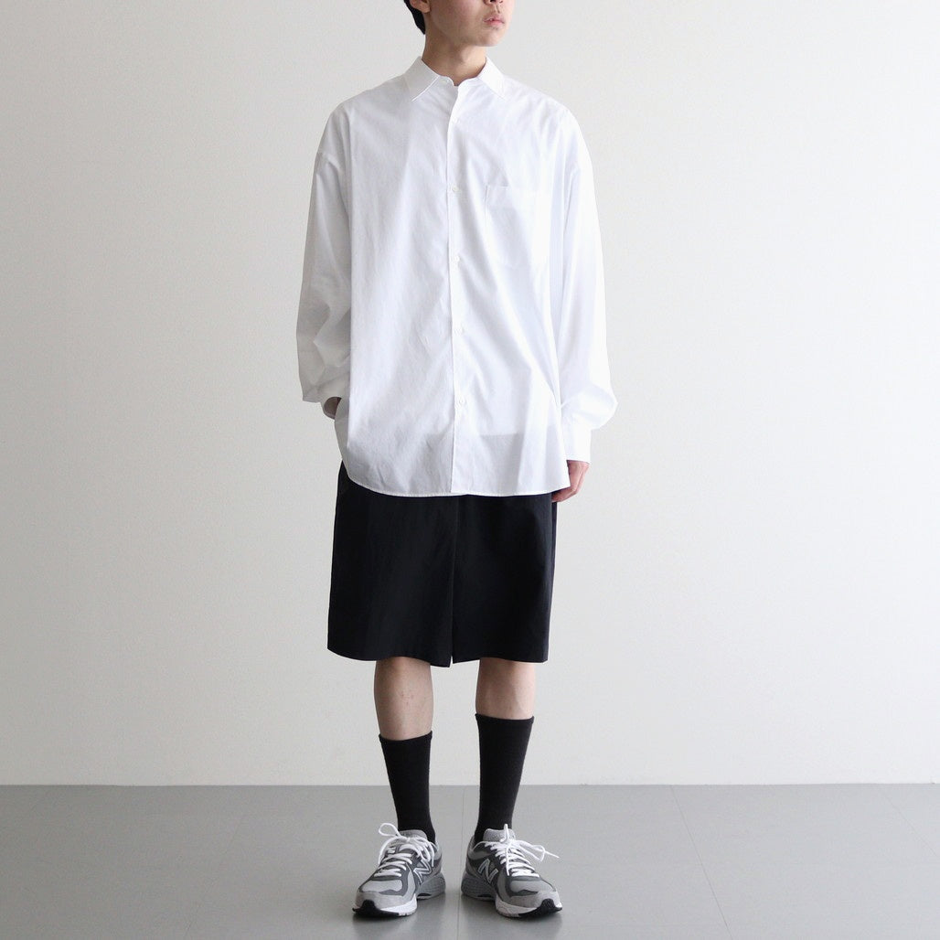 TRAVEL NYLON WIDE EASY SHORTS #BLACK [PRAGGM0200]