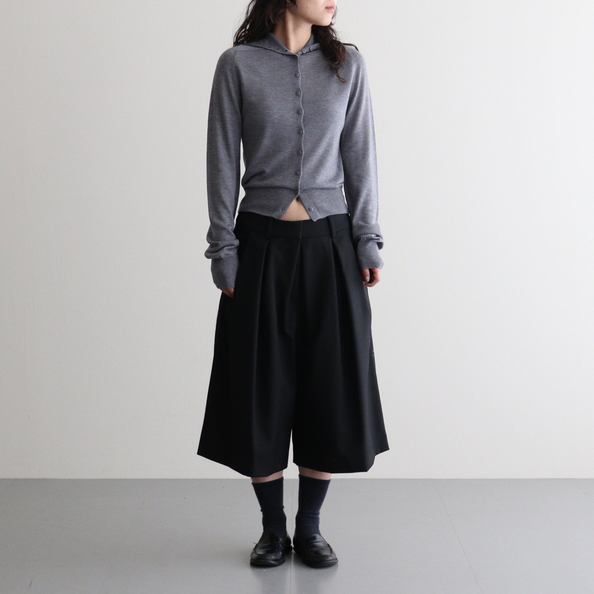 Tencelwool Highneck Knit #GRY [12610520]