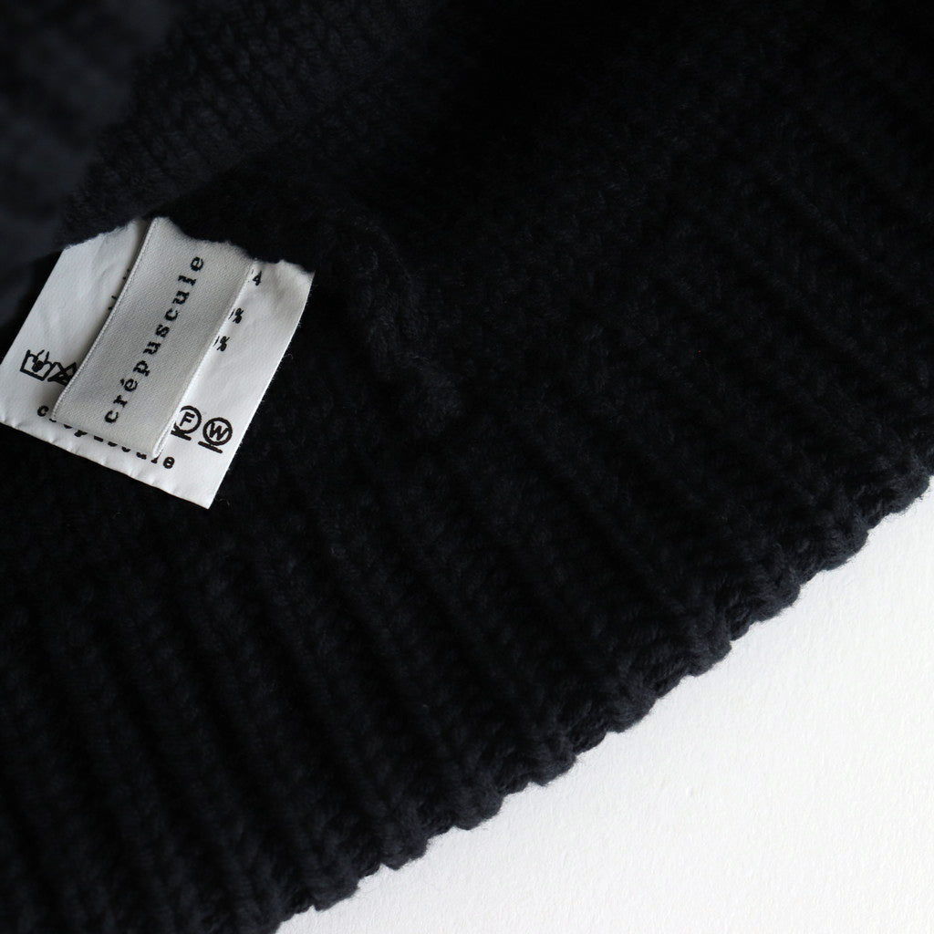 Knit Cap 1 #Black [2403-024]