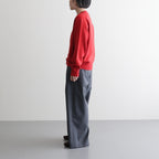 MERINO COLLEGE KNIT V-NECK SWEATER #RED(010) [KRAGGW0905]