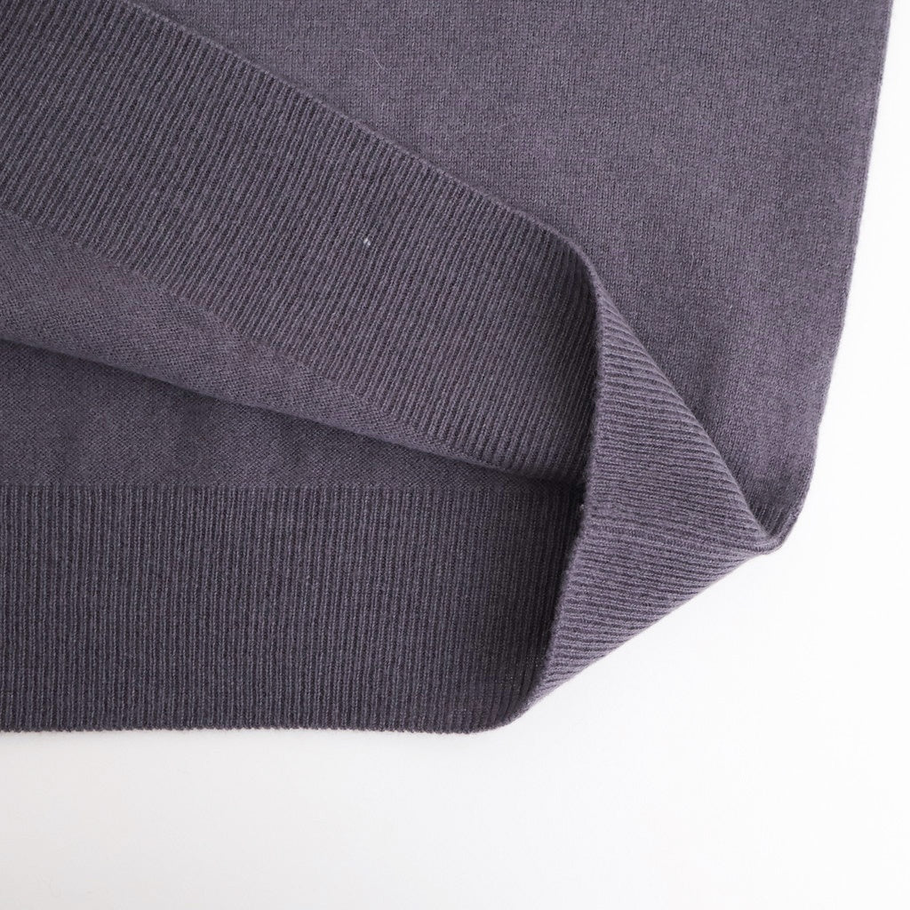 Wool Cashmere Seamless Knit #S/BLU [12520538] - ciacura 三重県