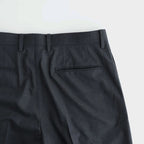 ULTRA FINE TROPICAL WOOL TWO-TUCK SLACKS #TOP CHARCOAL [A26SP02MT]