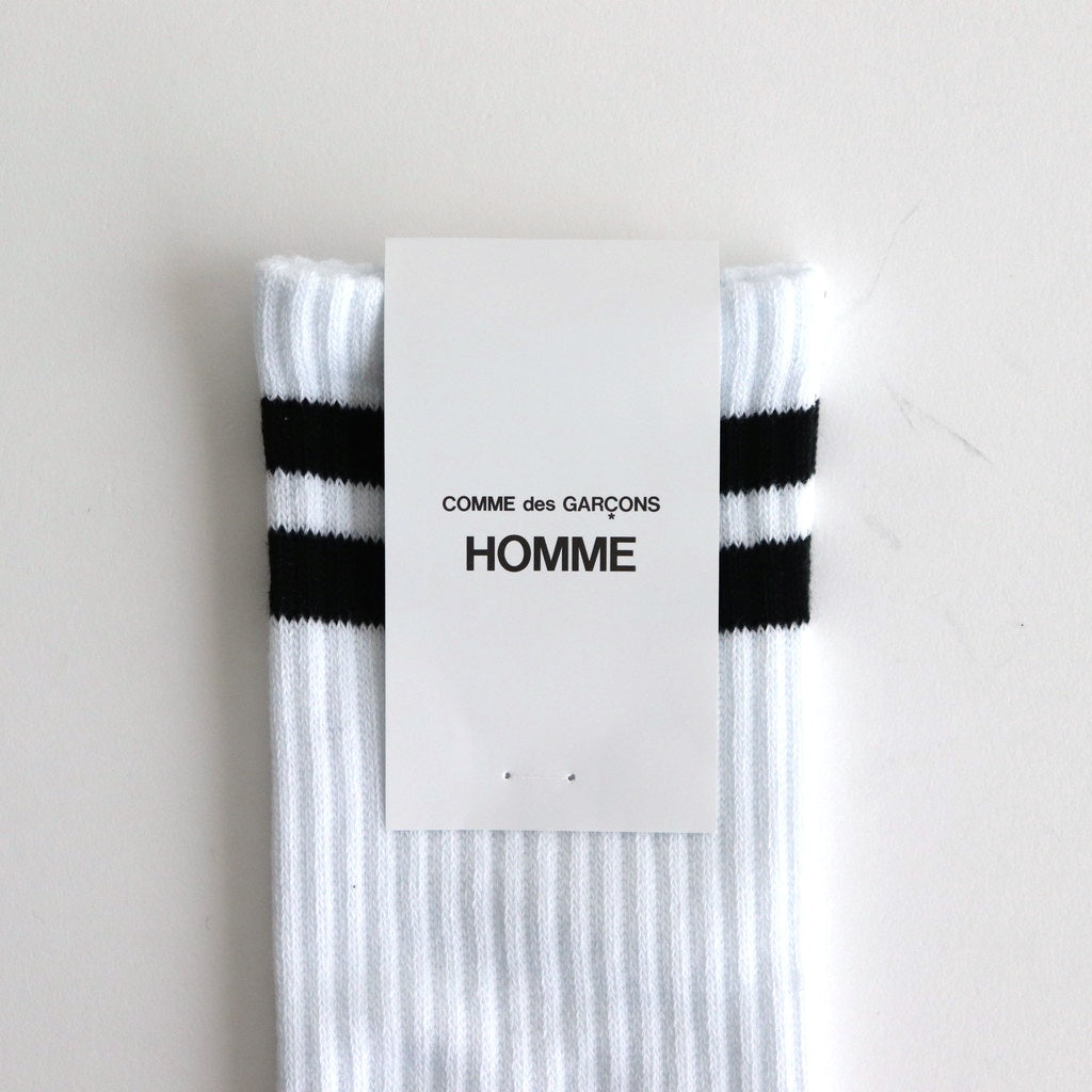 綿パイルライン入りソックス #WHITE [HO-K502-051]