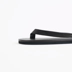 SOFT LEATHER FLIP-FLOPS #BLACK [A26SS05QD]