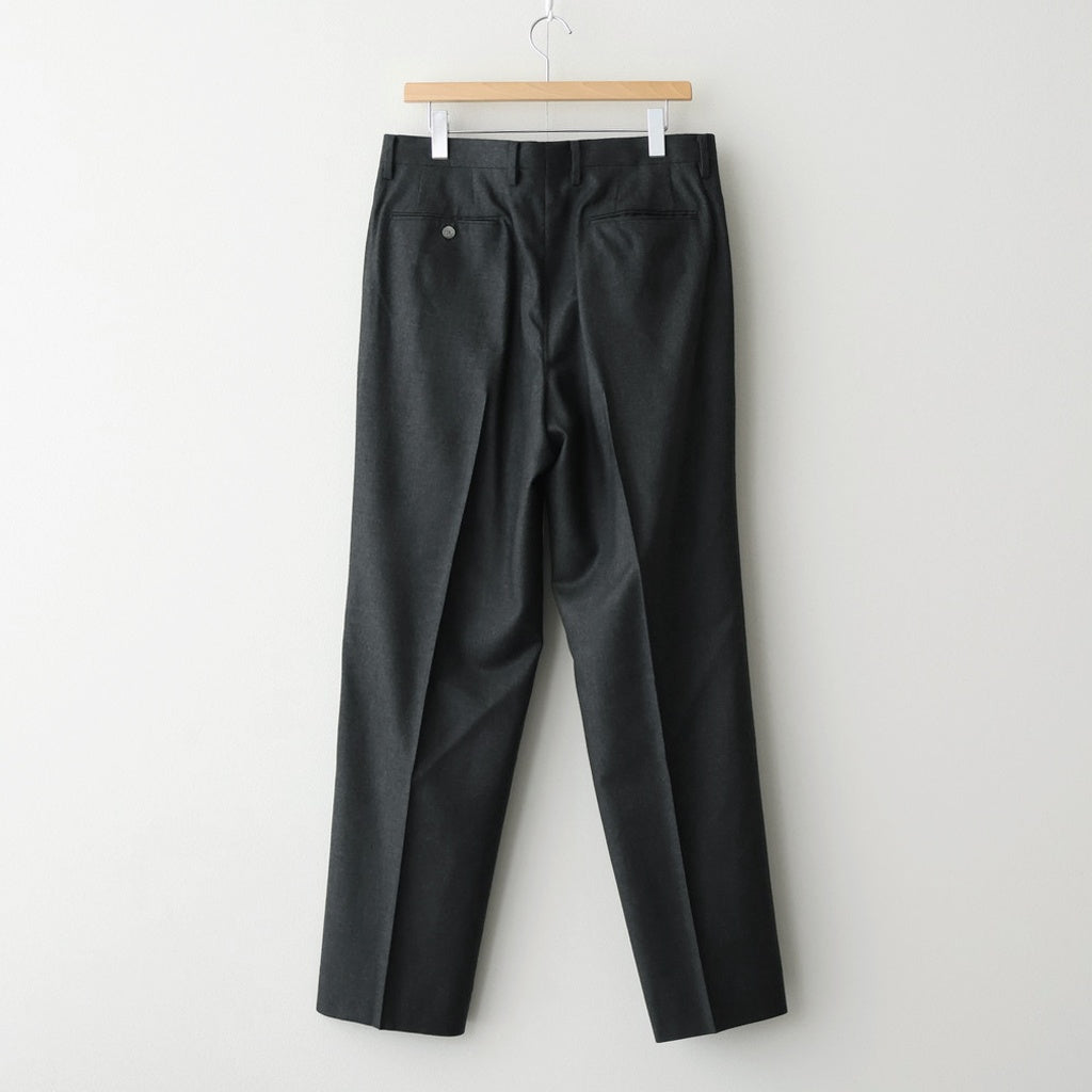 SUPER LIGHT WOOL TWO-TUCK SLACKS #TOP CHARCOAL [A25AP02OS