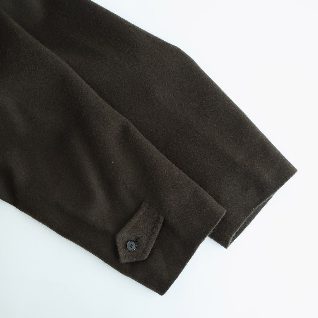 BABY CAMEL FLANNEL COAT #DARK BROWN [A25AC01BF]