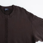 綿裏毛 製品洗丸首スウェット #BROWN [HP-T014-051]