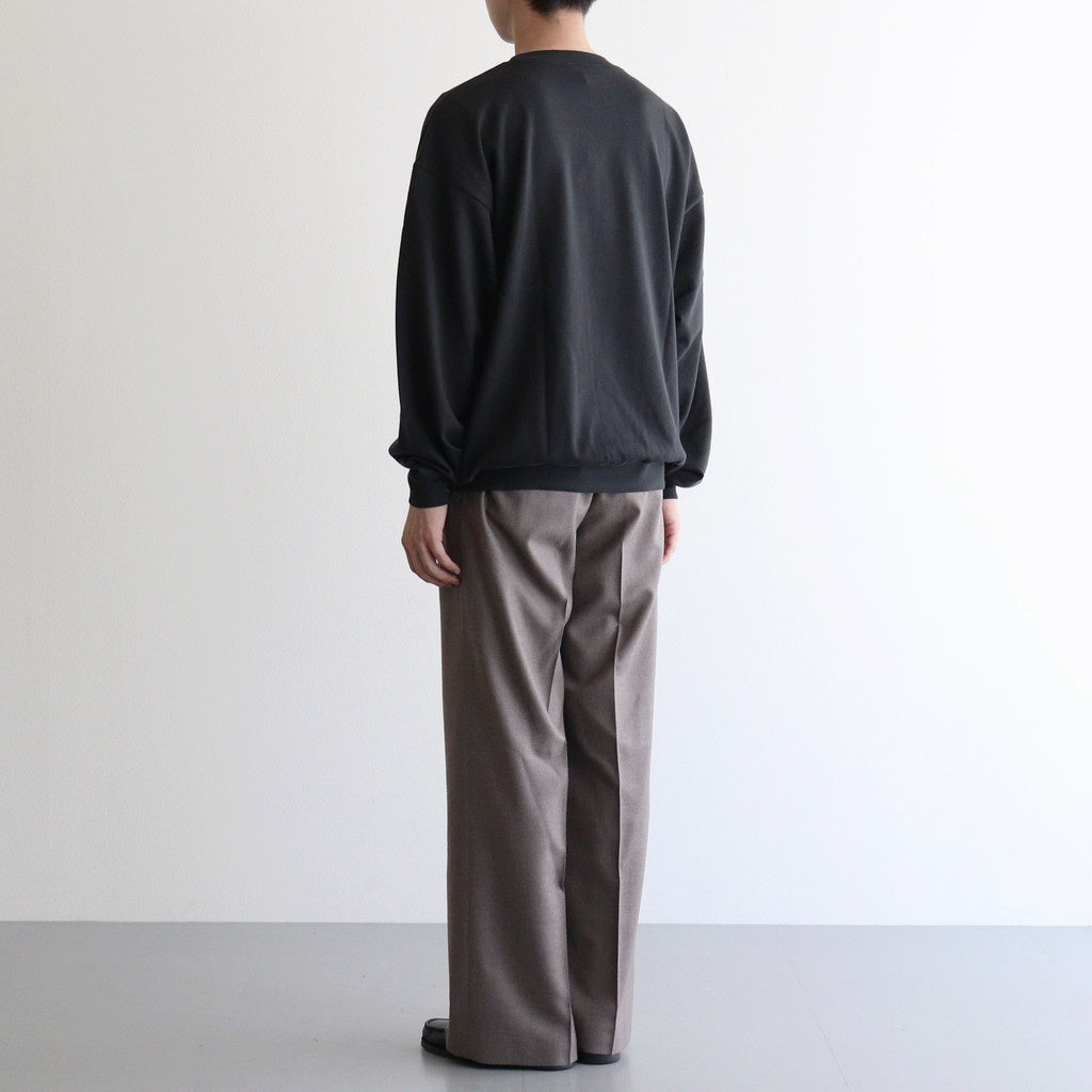 SUPER LIGHT WOOL TWO-TUCK SLACKS #TOP BROWN [A25AP05OS] - ciacura