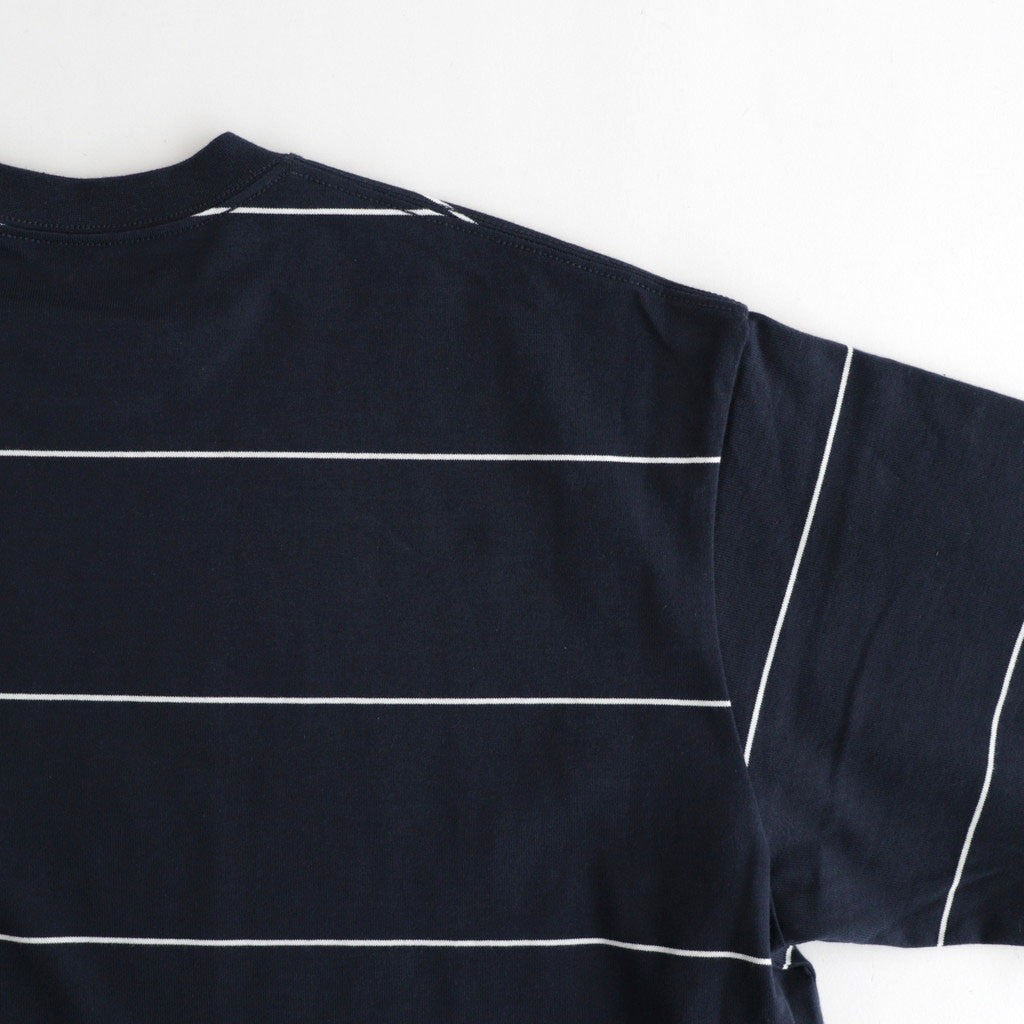 PIN BORDER L/S TEE #NAVY×WHITE [FSC261-70261]