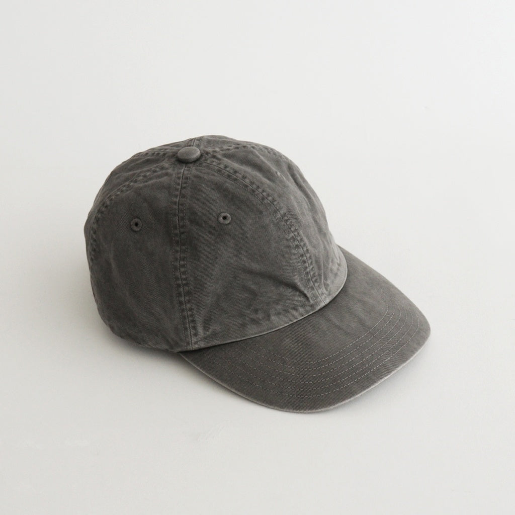 GARMENT-DYED FINX CHINO CAP MADE BY KIJIMA TAKAYUKI #INK BLACK [A26SC02KT]