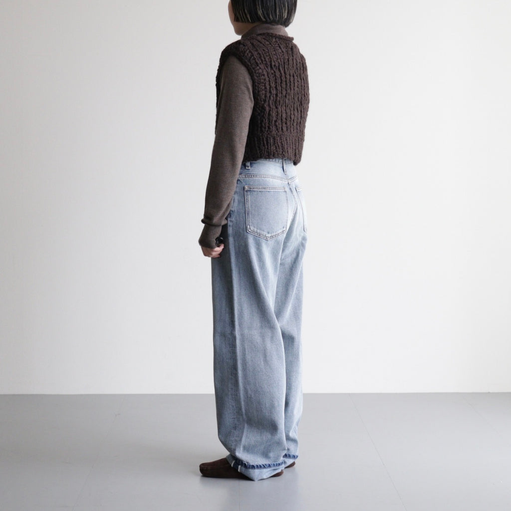 Mix Handknit Vest #D/BRN [12520525]