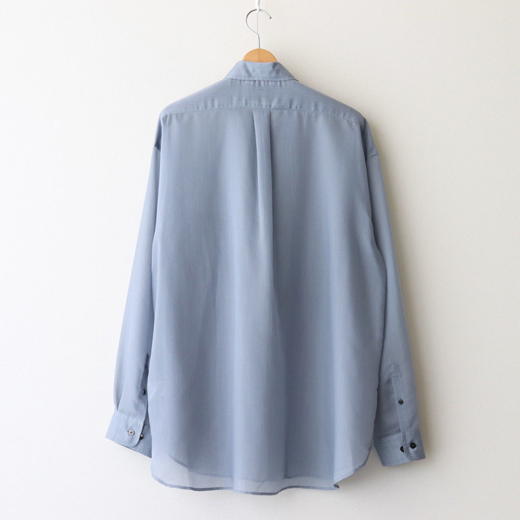 SHEER STRIPE SHIRTS LOOSE FIT #BLUE STRIPE [2541000507]
