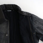 PRODUCT DYED ORGANIC COTTON DUCK BLOUSON #FADED BLACK [A25AB01CD]