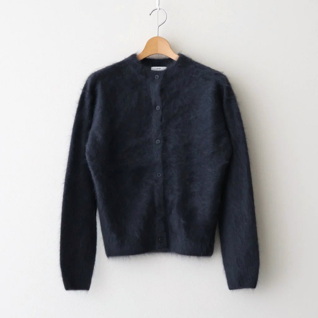 ROYAL CASHMERE FUR CREWNECK CARDIGAN #CHARCOAL GRAY(004) [KRAGGW0903]