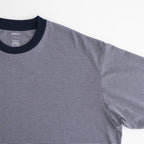MICRO BORDER L/S TEE #WHITE×NAVY [FSC261-70168]