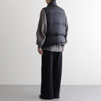 PUFFER REVERSIVLE VEST #BLACK x NAVY [25330203]