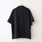 LINEN SKIPPER POLO SHIRT #BLACK [YK26SS01291SH]