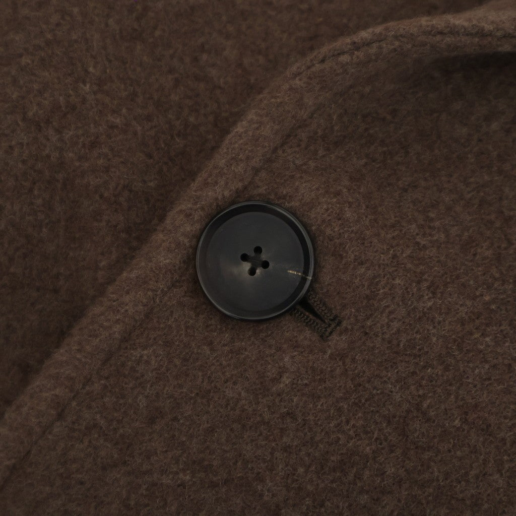 SUPER FINE WOOL MOSSER CHESTERFIELD COAT #TOP BROWN [A25AC02WM