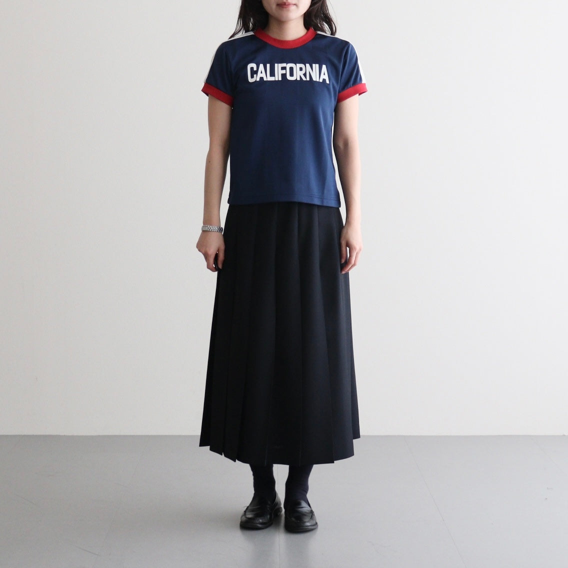 Stripe Uniform T-Shirt #NAVY [I26SS-BC16]