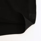 Stripe Mesh Knit Shirt #Black [2501-008]