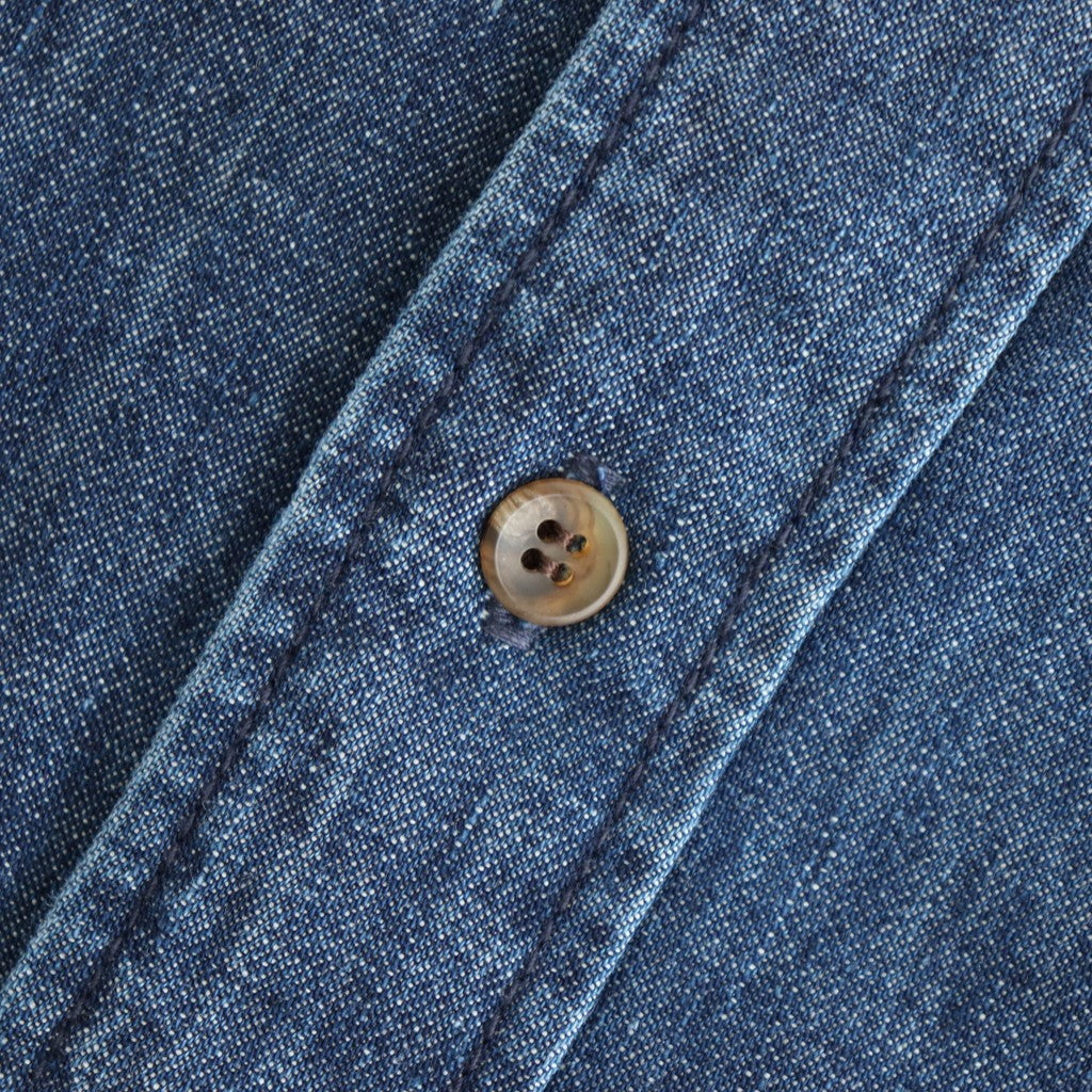 BIG DENIM SHIRT #INDIGO [Q25A-P050]