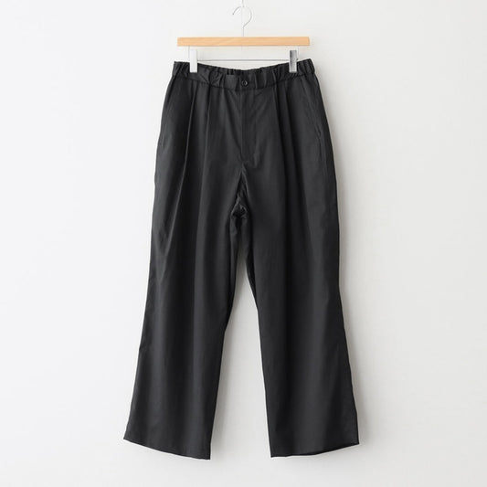 Silicon Poplin Two Tuck Easy Pants #BLACK [GM251-40148]