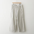 GARMENT-DYED FINX CORDUROY 5P WIDE PANTS #WHITE KHAKI [A26SP01FX]