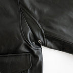 SHRINK LEATHER G-1 JACKET #BLACK SHRINK [26330705]