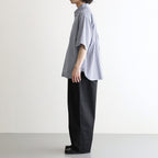 CORPORATE WIDE EASY PANTS #BLACK STRIPE [FSC262-40014B]