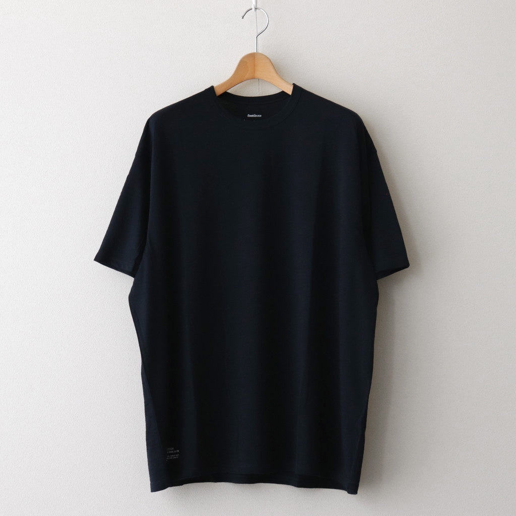 WASHABLE WOOL S/S TEE #NAVY [FSC241-70165B]