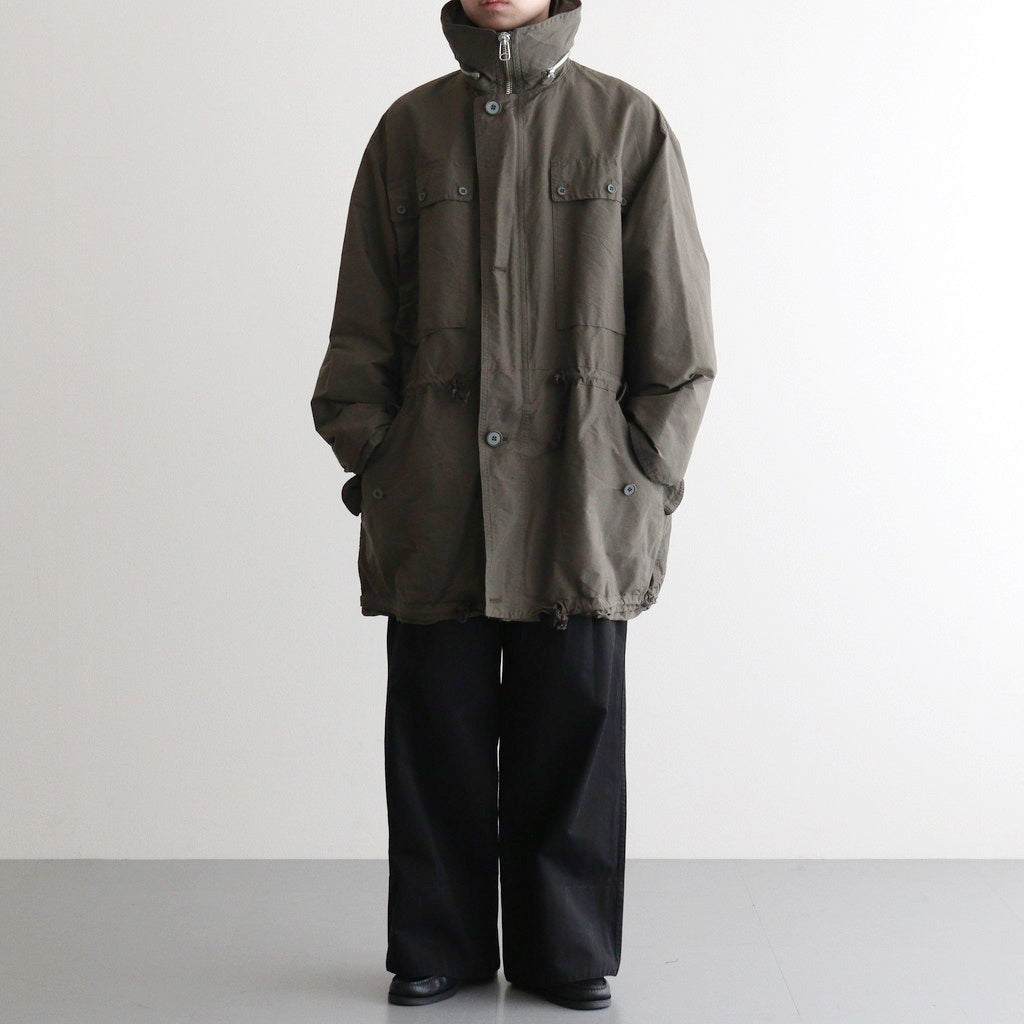 KATHARINE HAMNETT Recycle Polyester Half Coat #OLIVE [YK25FW01128C