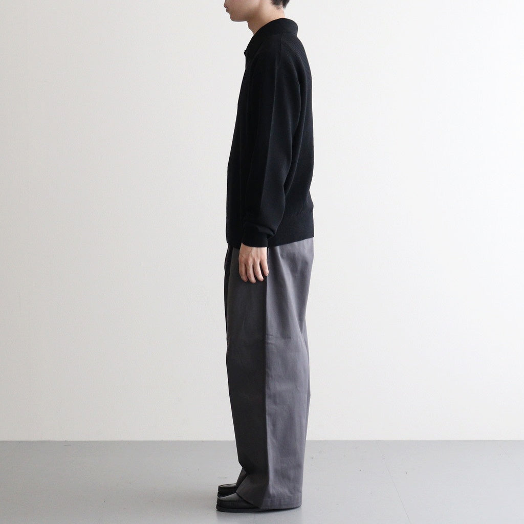 Fine Gauge Skipper Sweater #BLACK [YK25FW01126S]