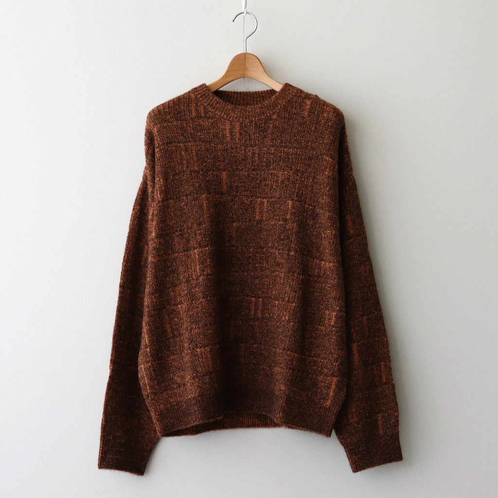 PLATING CREWNECK SWEATER #ORANGE [YK24FW0842S]