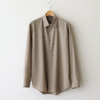 SUPER FINE TROPICAL WOOL SHIRT #TOP LIGHT BROWN [A25SS01WT]