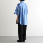 Oxford S/S Oversized B.D Shirt #SAX [GM261-50025B]