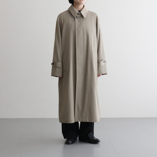 LIGHT WOOL MAX GABARDINE COAT #KHAKI BEIGE CHAMBRAY [A26SC06MG]