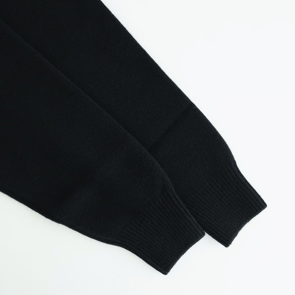 EXTRA FINE WOOL WARM KNIT TURTLE NECK LS #BLACK [ST.1290]