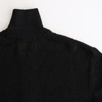 WASHI RAYON SHEER DRIVERS KNIT #BLACK [YK25SS0962S]