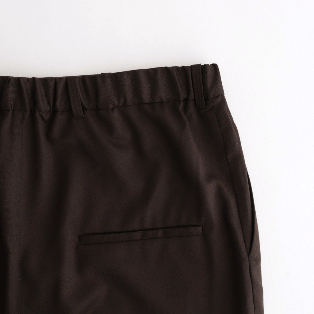 よそいきイージースラックス #DARK BROWN [D126-P112]